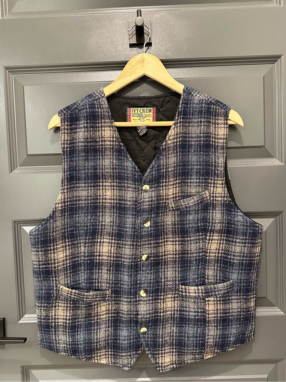 Vintage Wool Blend Grandpa Vest